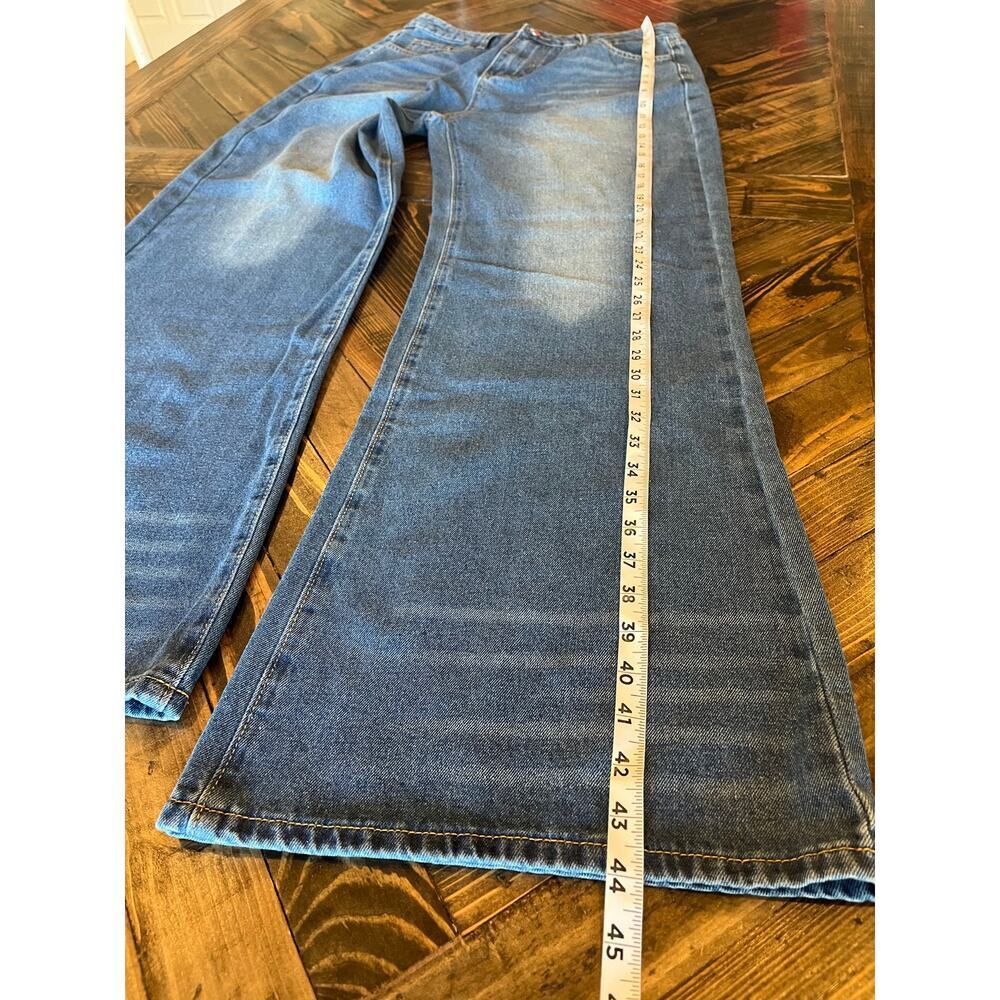 Wide Leg Jeans Women Large 30 Inch Waist Grunge Gorpcore Oversized Hippie Boho - Picture 7 of 10